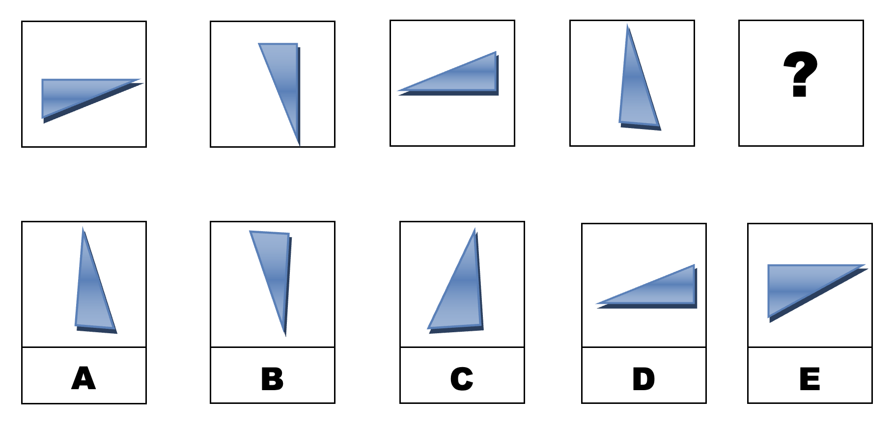 Complex spatial reasoning pattern requiring multiple transformation analysis